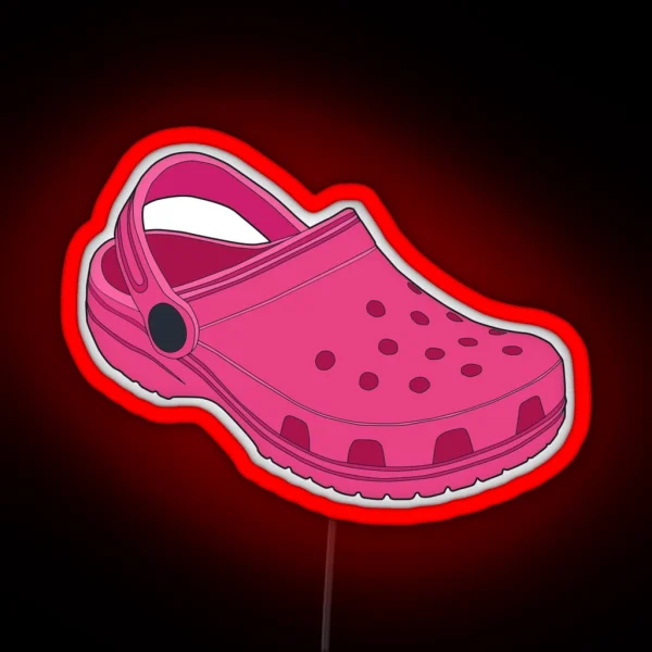 Crocs Hot Pink RGB Neon Sign