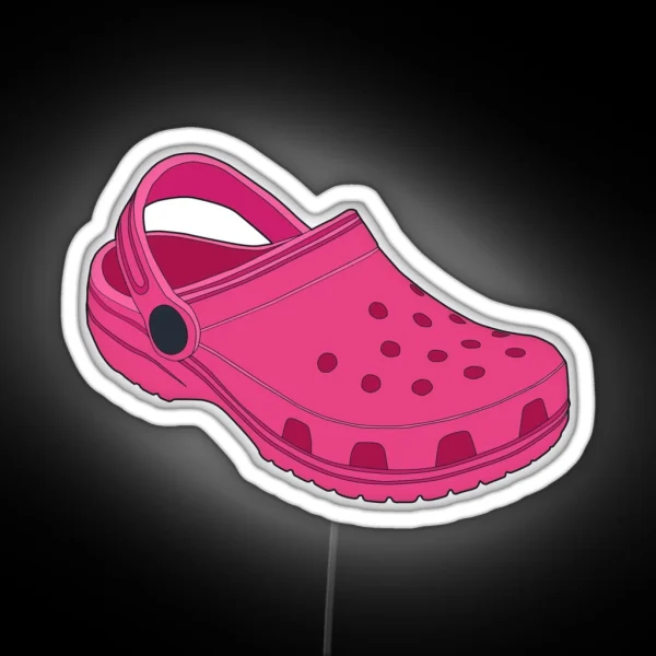 Crocs Hot Pink RGB Neon Sign