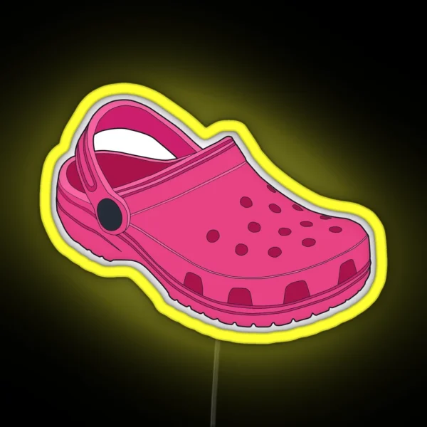 Crocs Hot Pink RGB Neon Sign