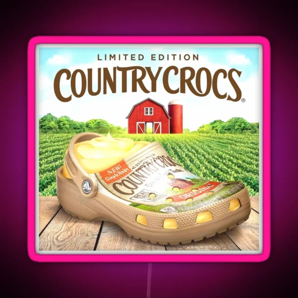 Crocs Meme RGB Neon Sign