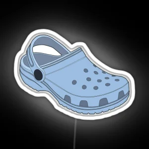 Crocs Shoe Blue Jeans RGB Neon Sign