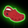 Eye-catching Neon Crocs Brand RGB Sign for Bold Fashion Enthusiasts