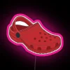 RGB Neon Light Sign for Home Decor Modern Crocs Fan