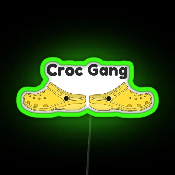 Crocs Shoes RGB Neon Sign