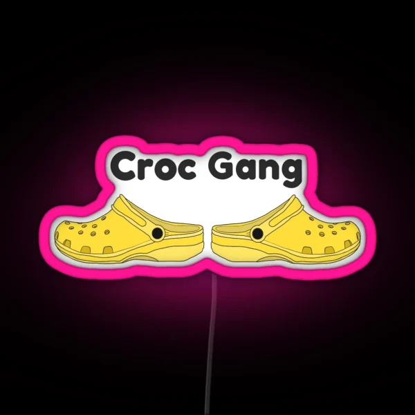 Crocs Shoes RGB Neon Sign