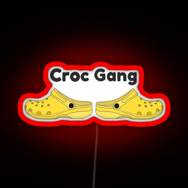 Crocs Shoes RGB Neon Sign