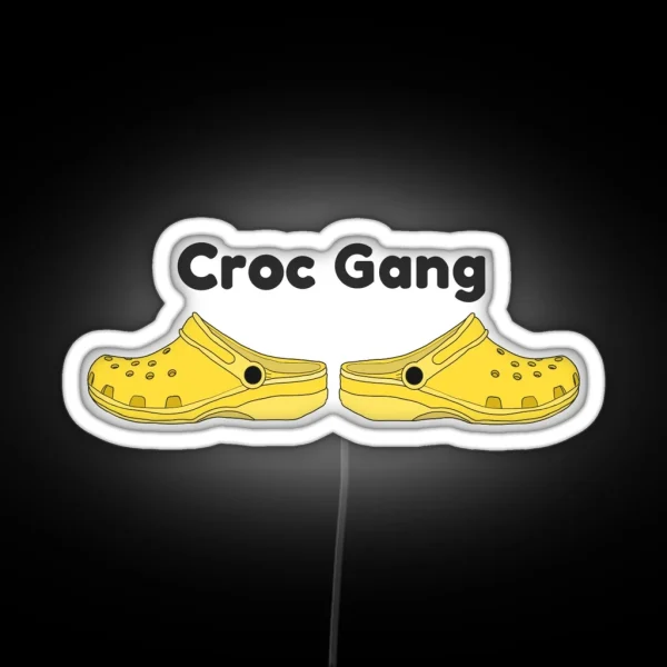 Crocs Shoes RGB Neon Sign