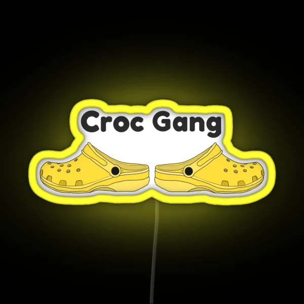 Crocs Shoes RGB Neon Sign