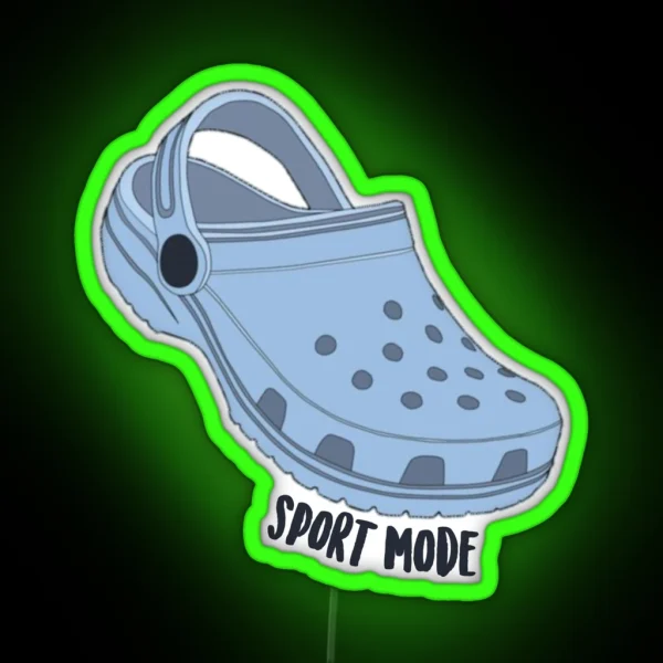Crocs Sport Mode RGB Neon Sign