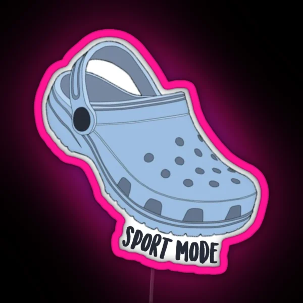 Crocs Sport Mode RGB Neon Sign