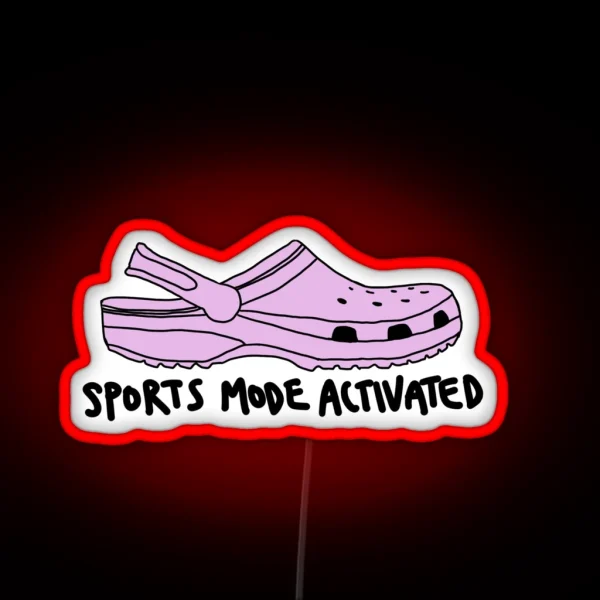 Crocs Sports Mode Activated RGB Neon Sign