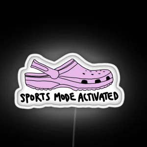 Crocs Sports Mode Activated RGB Neon Sign