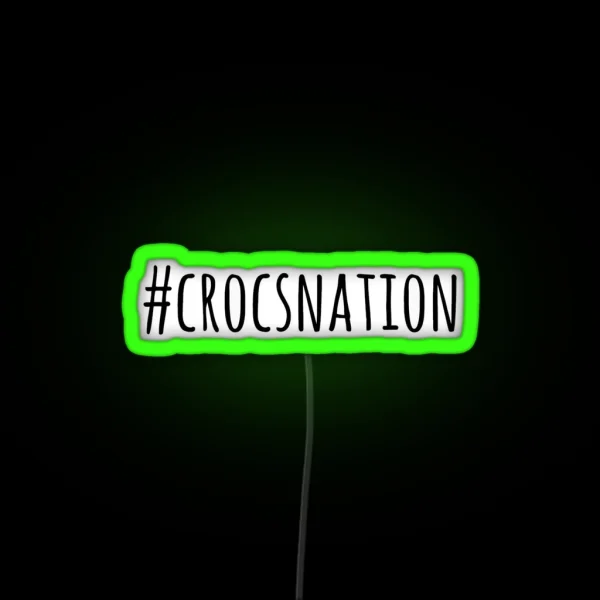 Crocsnation RGB Neon Sign
