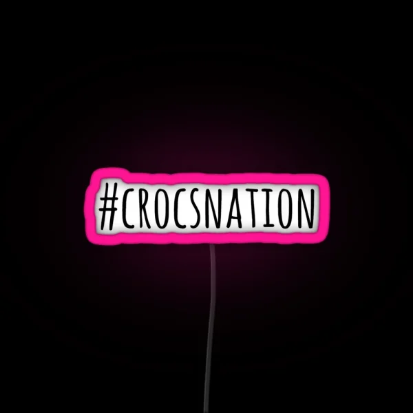 Crocsnation RGB Neon Sign