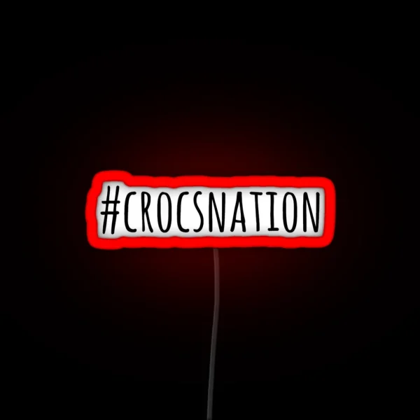 Crocsnation RGB Neon Sign