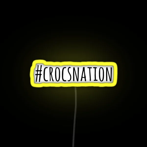 Crocsnation RGB Neon Sign