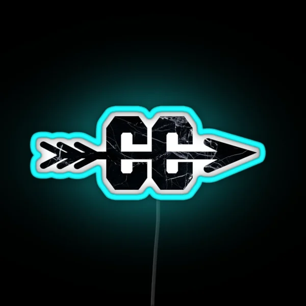 Cross Country Logo Marble RGB Neon Sign