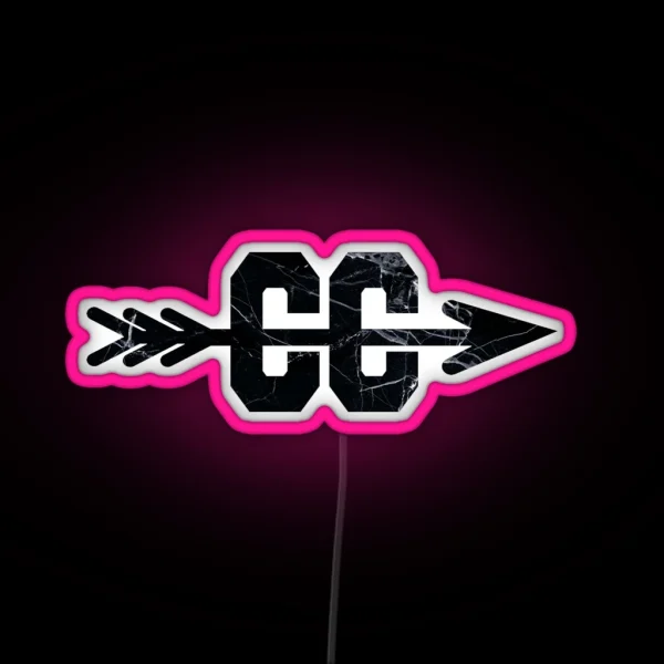 Cross Country Logo Marble RGB Neon Sign