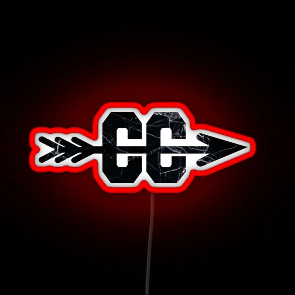Cross Country Logo Marble RGB Neon Sign