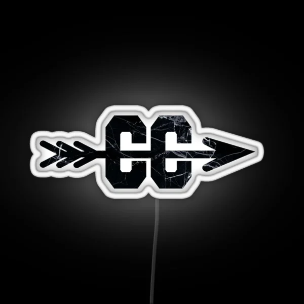 Cross Country Logo Marble RGB Neon Sign