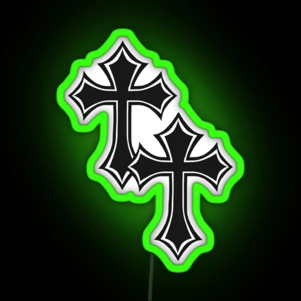 Cross Cross Y2k RGB Neon Sign