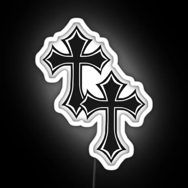 Cross Cross Y2k RGB Neon Sign