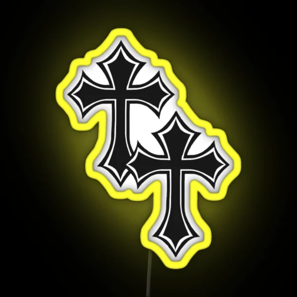 Cross Cross Y2k RGB Neon Sign