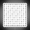 Modern Black and White Cross Pattern Neon Sign with Color Accents
