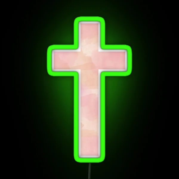 Cross RGB Neon Sign