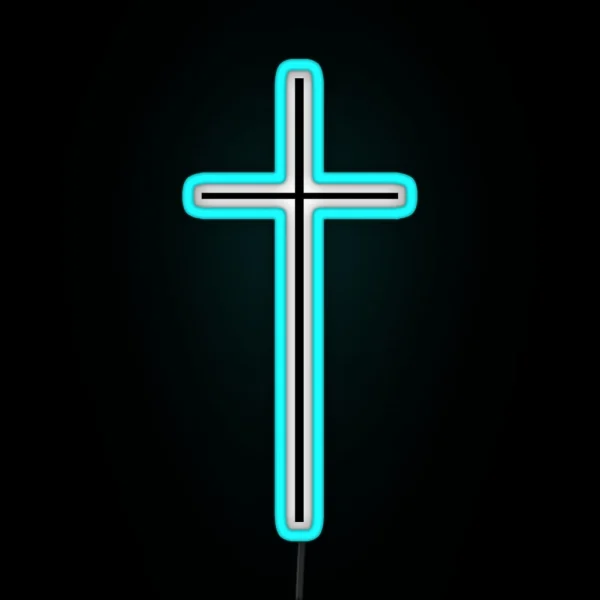 Cross RGB Neon Sign