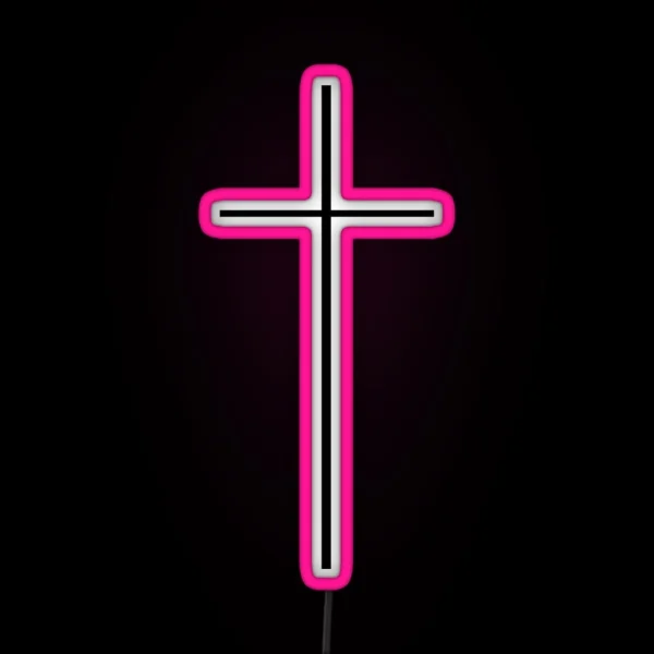 Cross RGB Neon Sign