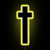 Colorful rgb led light signs with customizable cross shape designs