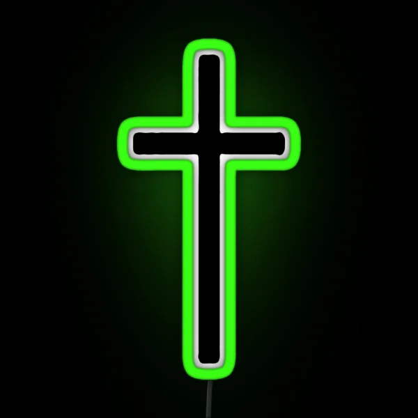 Cross RGB Neon Sign