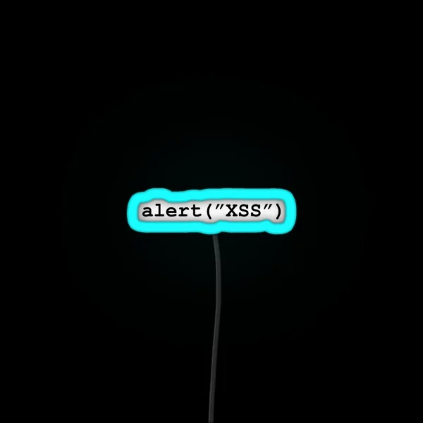 Cross Site Scripting RGB Neon Sign