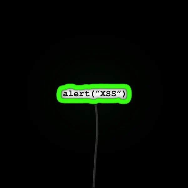 Cross Site Scripting RGB Neon Sign