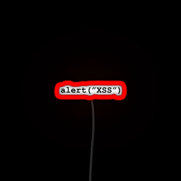 Cross Site Scripting RGB Neon Sign