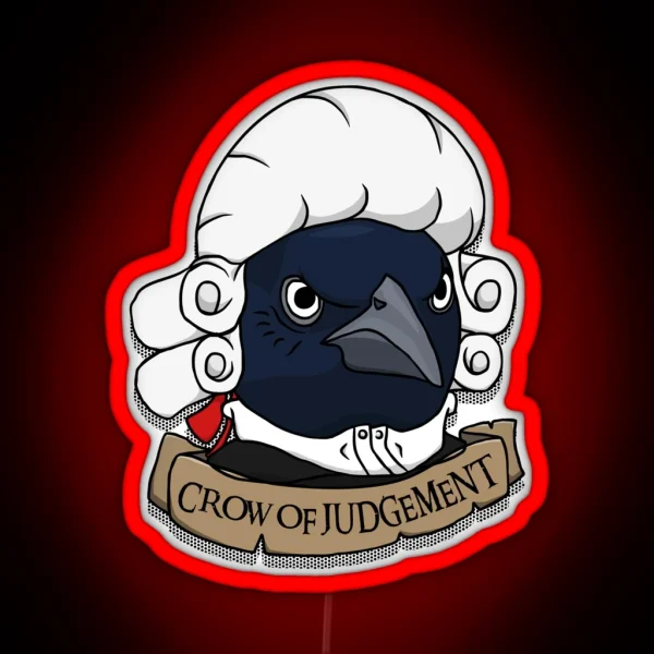 Crow Of Judgement RGB Neon Sign