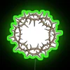 Glamorous RGB neon decorative wall art with crown motif inspiration