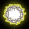 Vibrant RGB LED lighting with ornate Crown of Thorns design.