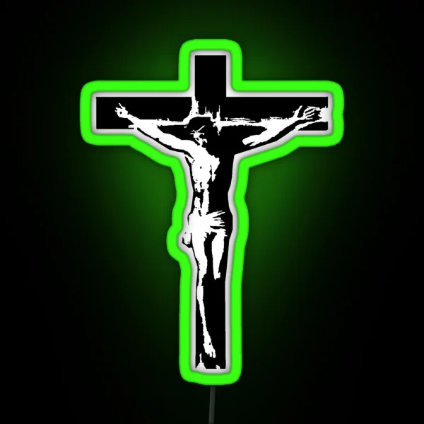 Crucifix RGB Neon Sign