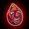 Vocal Emotion Illuminated by Vibrant Colors of Neon Berserk Sign