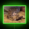 Unique Neon Decor for Cat Lovers with Whimsical Phone Accent