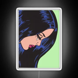 Crying Comic Girl RGB Neon Sign
