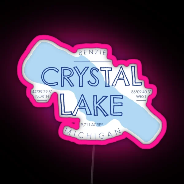 Crystal Lake Michigan RGB Neon Sign