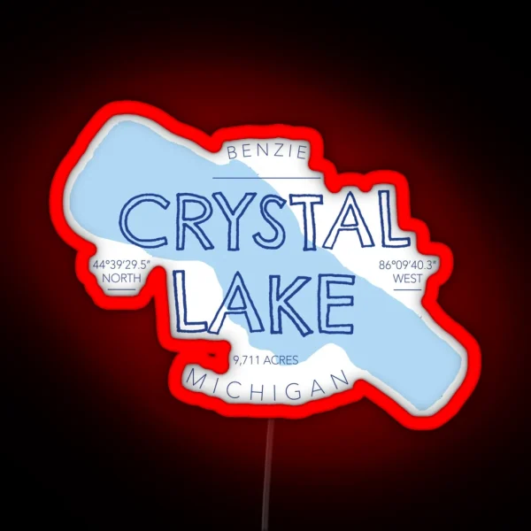 Crystal Lake Michigan RGB Neon Sign