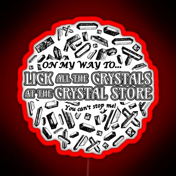 Crystal Licker Black RGB Neon Sign