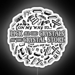 Crystal Licker Black RGB Neon Sign