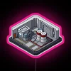 CSGO Nuke A Site Neon Sign with Vibrant RGB Color Lighting