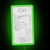 Neon RGB Sign Featuring Ctrl Alt Delete in Minimalist Style
