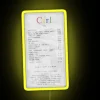 Customizable LED receipt display with vibrant RGB color options available.